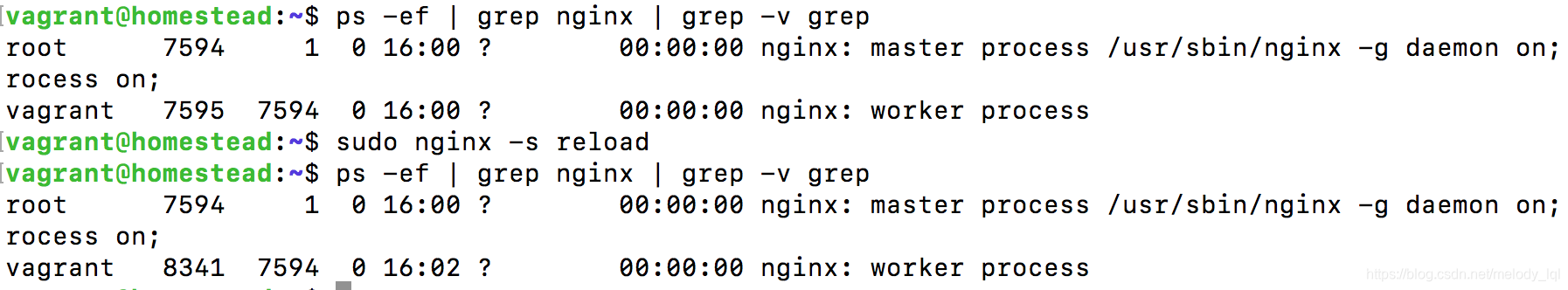 nginx 重载配置