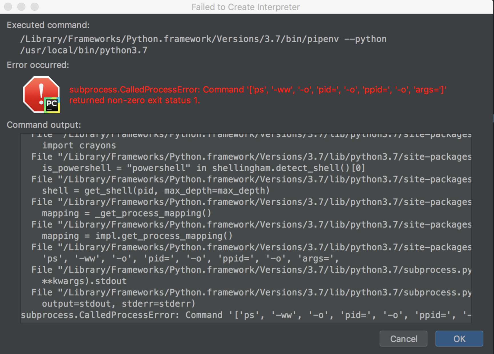 mac-pycharm-subprocess-calledprocesserror-command-ps-ww