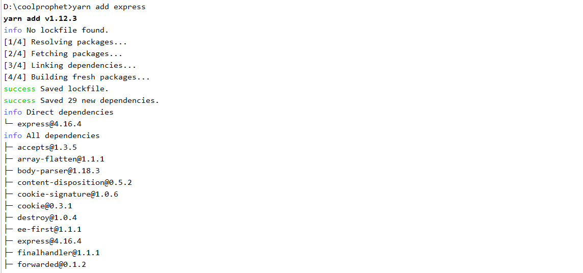 Express 安装和项目创建_yarn安装expressCSDN博客