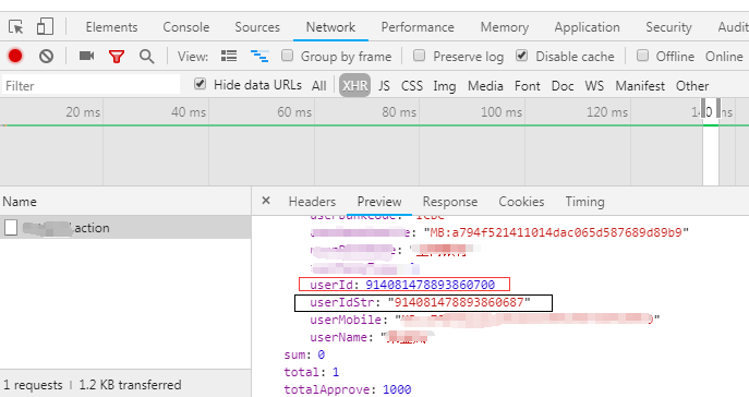 F12 界面：请求响应内容 Preview 和 Response 不一致、接口返回数据和 jsp 解析到的内容不一致