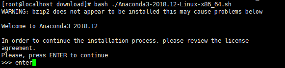 bash ./Anaconda3-2018.12-Linux-x86_64.sh