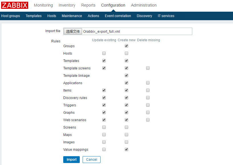 Zabbix monitor