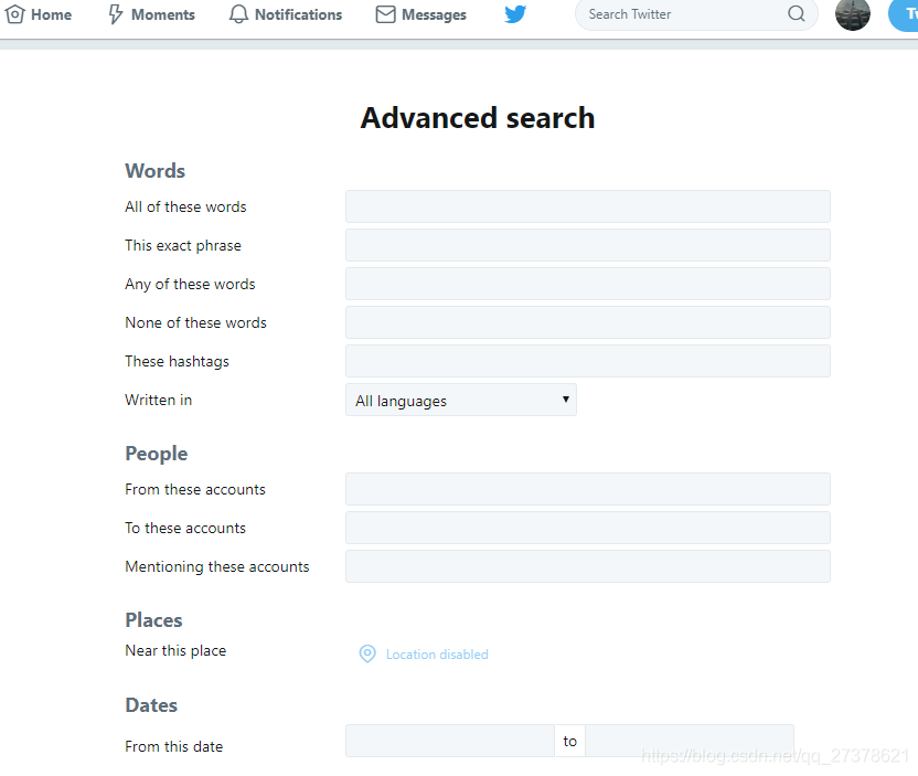 推特Twitter高级搜索