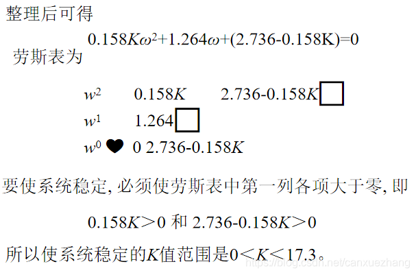 用劳斯判据