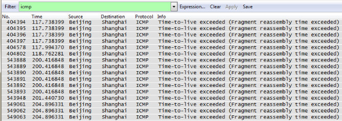 wireshark 常见信息提示