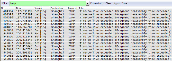 wireshark 常见信息提示