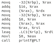 圖3-18 printf("Hello %s %s\n",argv[1],argv[2])