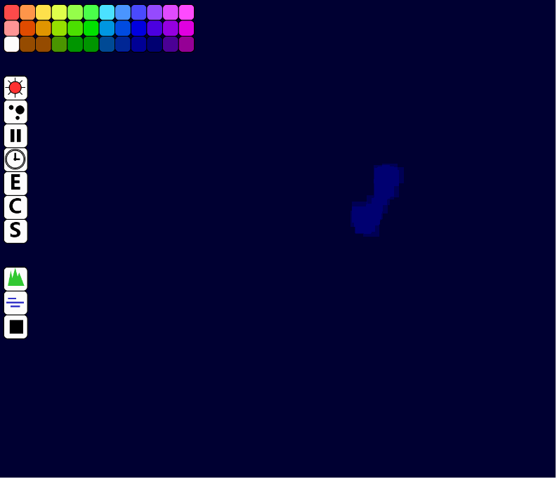 用p5js实现动态形状笔刷