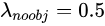 \lambda _{noobj} =0.5