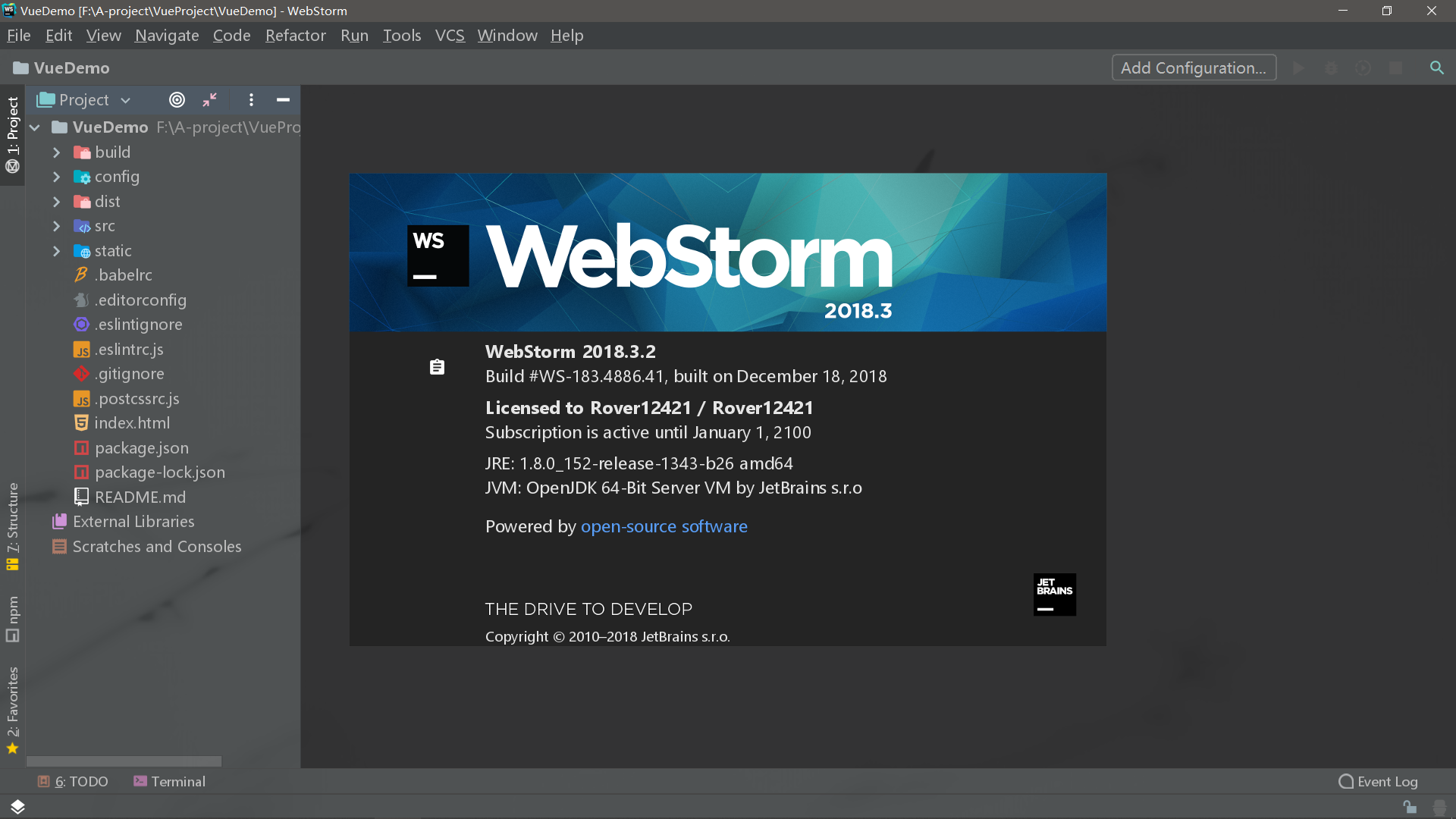 Webstrom的安装和激活