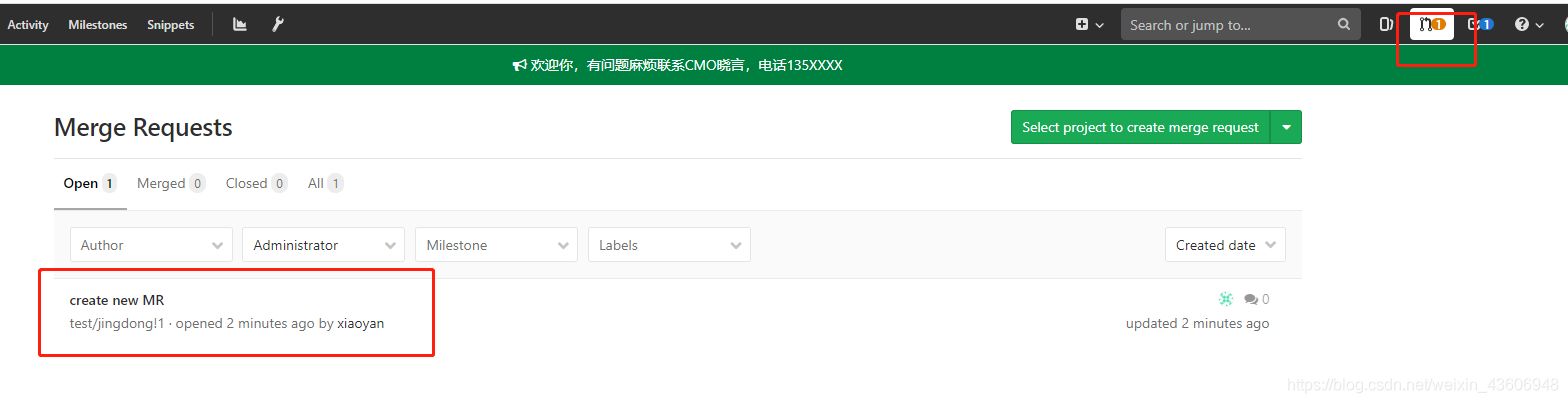 gitlab学习(21)---创建和接受合并请求 Merge Requests_create merge request-CSDN博客