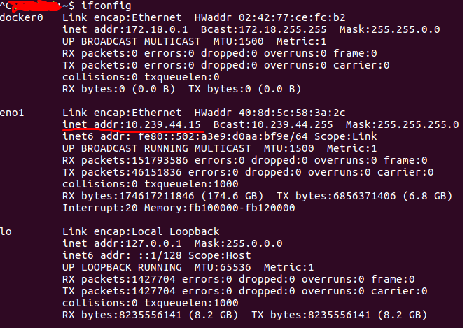 红线部分既是我的内网ip