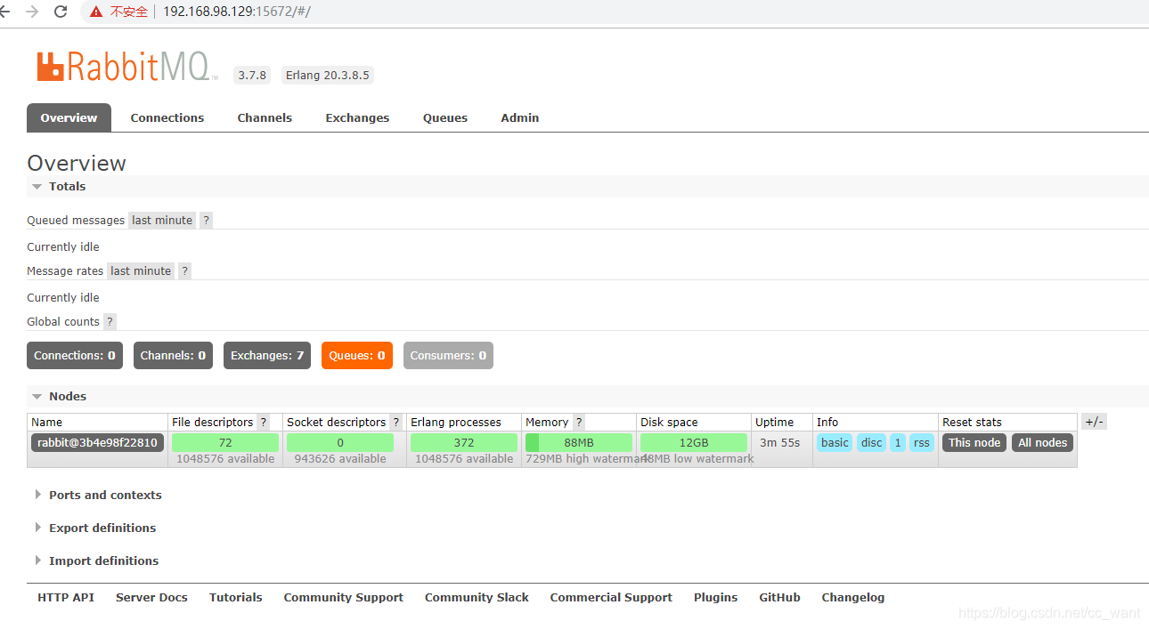 Docker安装使用RabbitMQ