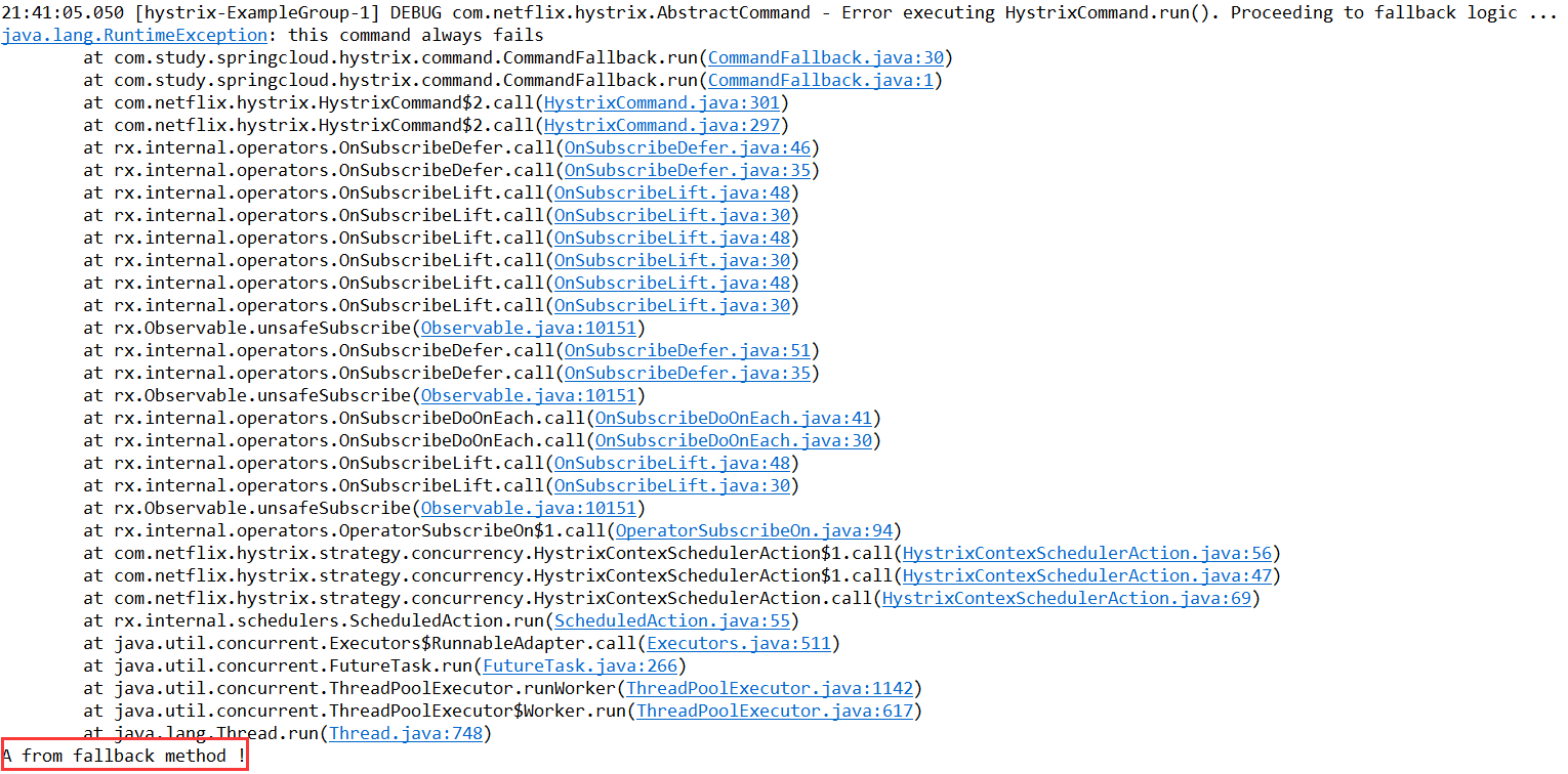 Hystrixfallback实战_hystrix fallback方法抛出异常CSDN博客