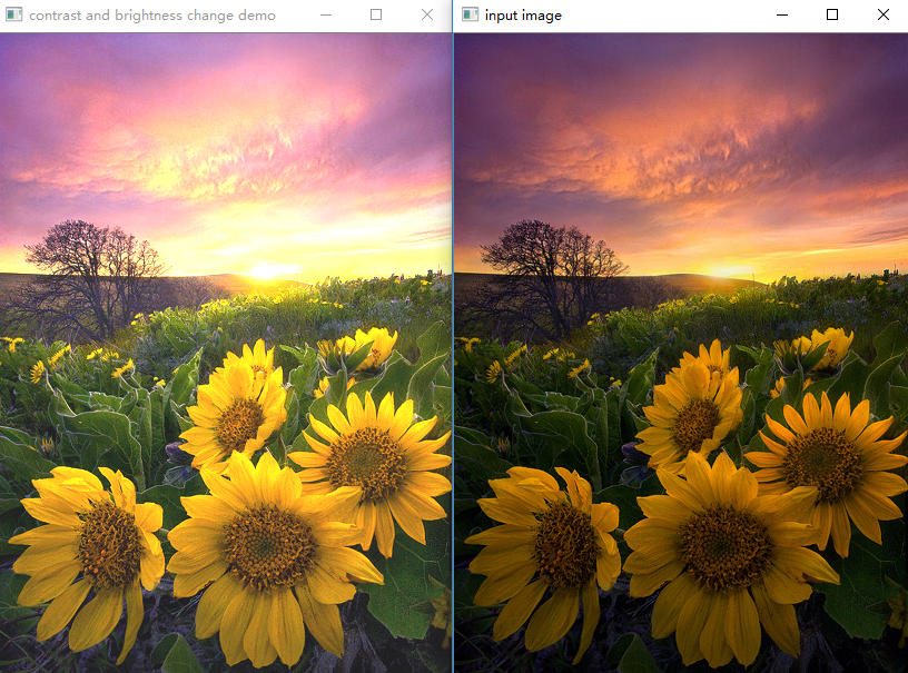 about camera brightness, contrast and other parameter settings