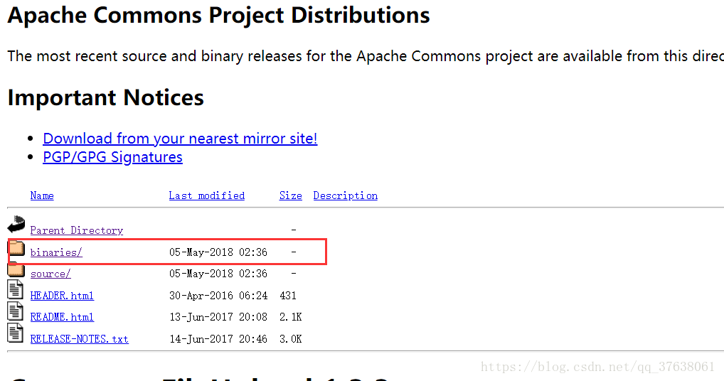 apache 官网 下载commons-fileupload和 commons-io jar包_commons-io官网-CSDN博客