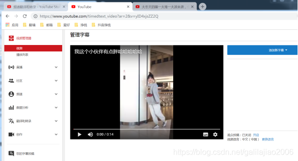 youtube更改视频原始语言