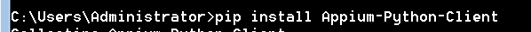 pip安装Appium-python-client