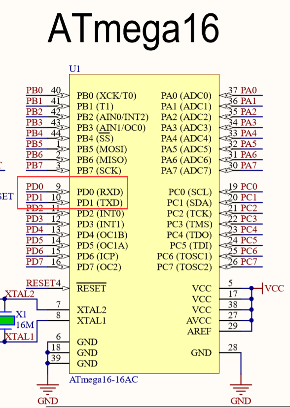 atmega16应用之串口通信(HC05)