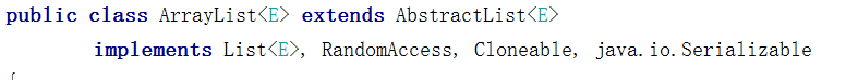 ArrayList实现接口