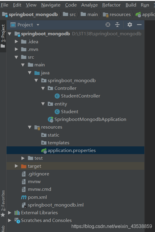 (简洁版)SpringBoot整合MongoDB(附demo)_spring boot连接mongodb demo-CSDN博客