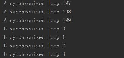 线程A 、B执行结果