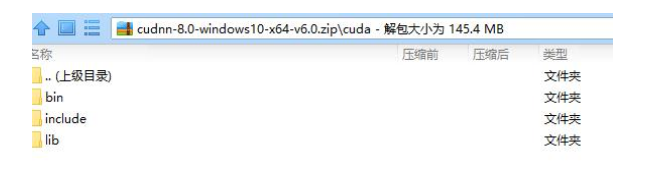 解压后的cuDNN