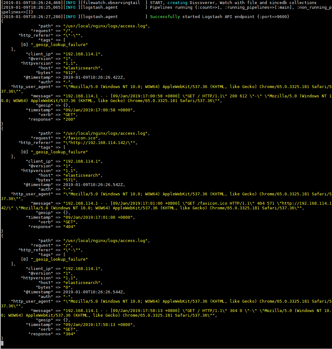logstash解析nginx日志
