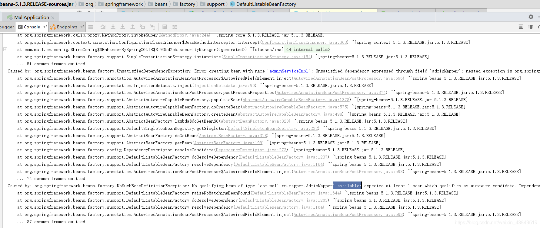 Springboot Error Org Springframework Beans Factory Nosuchbeandefinitionexception No Qualifying Bean Of Type Com Example Service Hrservice Available Develop Paper