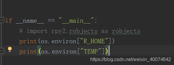 Python调用R KeyError: