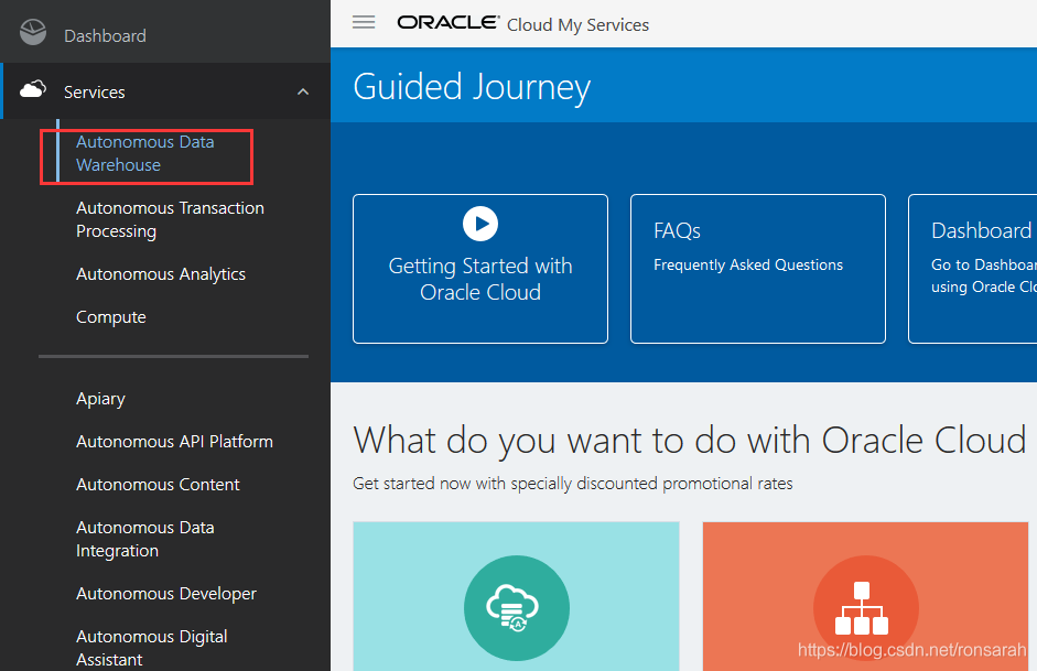 Oracle Adw 自治数据仓库云服务体验 白昼的技术专栏 Csdn博客
