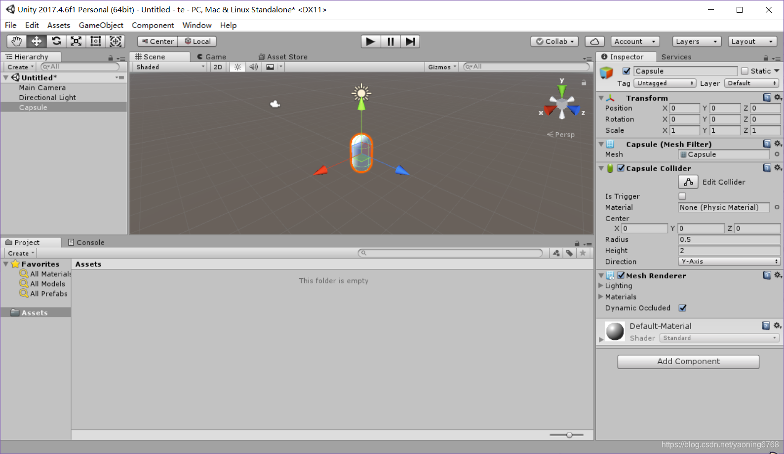 Unity3d入门技巧——用键盘控制角色移动_unity角色用键盘控制-CSDN博客