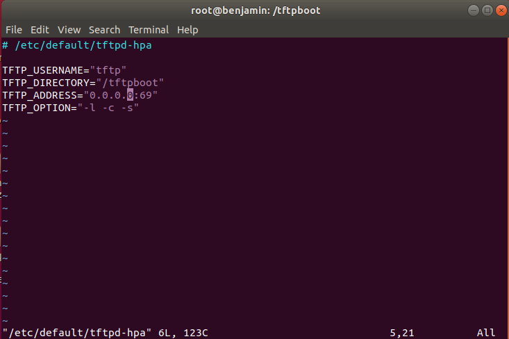 Настройка tftp сервера linux