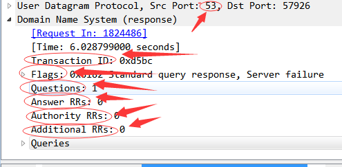 WireShark抓DNS请求和回复数据报的分析