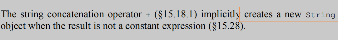 concatenation operator +