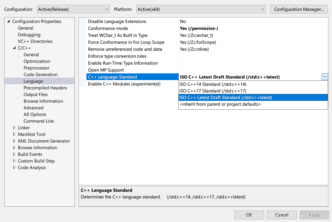 visual studio 使用c++17编译_vs2015使用c++17-CSDN博客