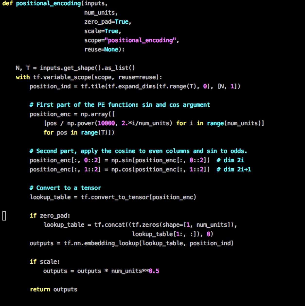 position embedding