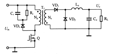 图2-1-3（c） 单端反激DC/DC变换器