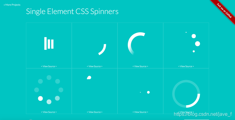 Single Element CSS Spinners