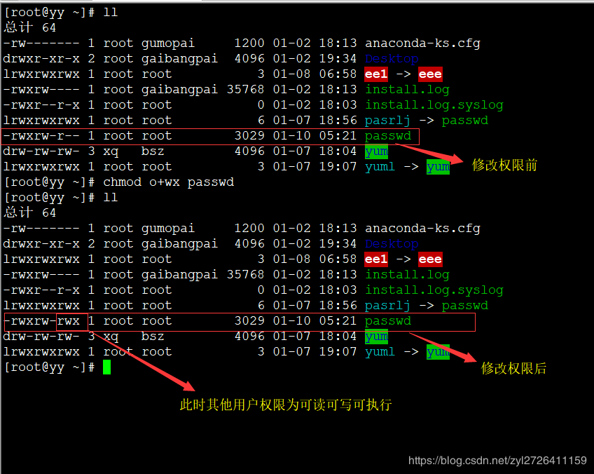 Linux初学者之chmod的使用（访问权限）_chmod u+xCSDN博客