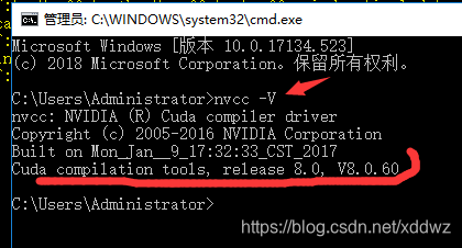 win10+CUDA8.0+CuDNN6.0安装
