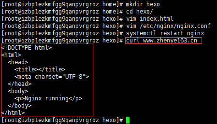nginx安装成功示意图