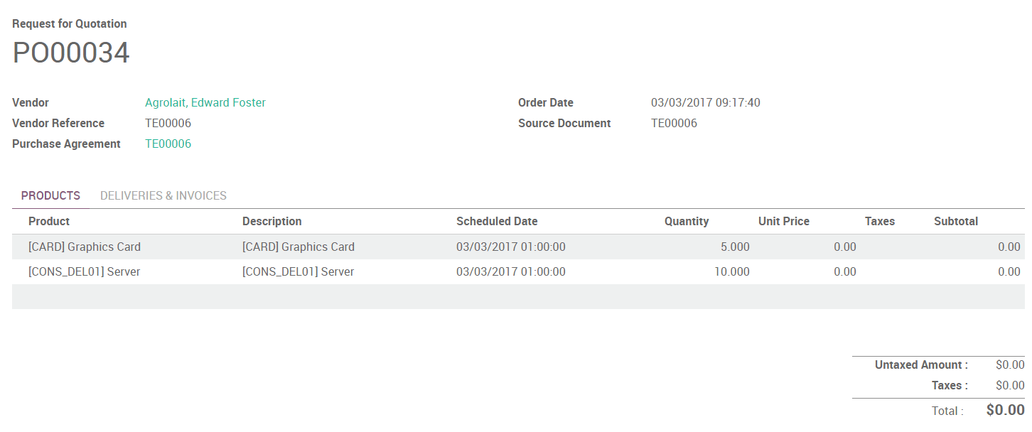 Odoo与浪潮合资研发PS Cloud之如何管理采购招标