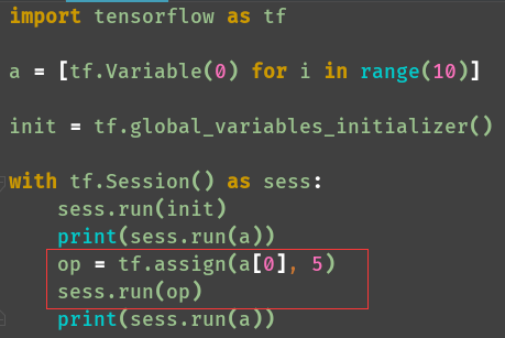 Assign a value to the TensorFlow variable - Programmer Sought