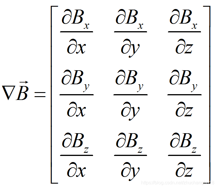 参考Jacobian矩阵表达式