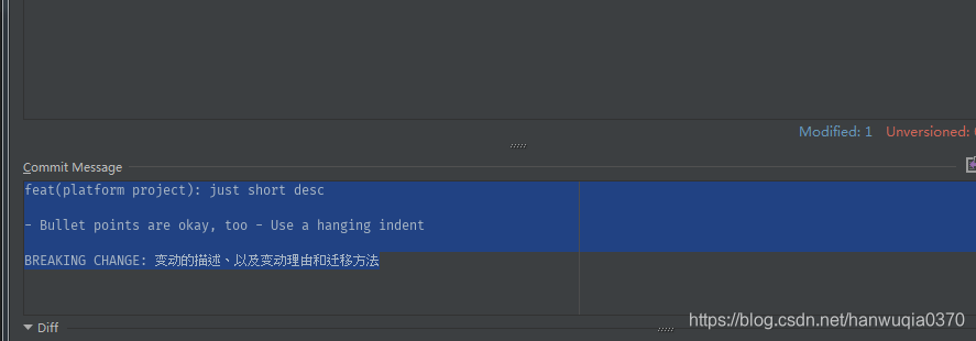 1.git commit提交规范 2.gitlab commit提交规范 3.git commit template的用法 4.idea下载 ...