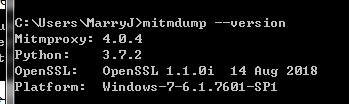 mitmproxy install