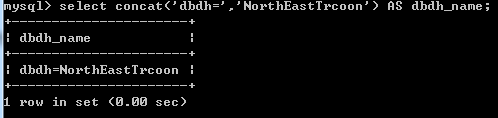 mysql 实现字符串的拼接