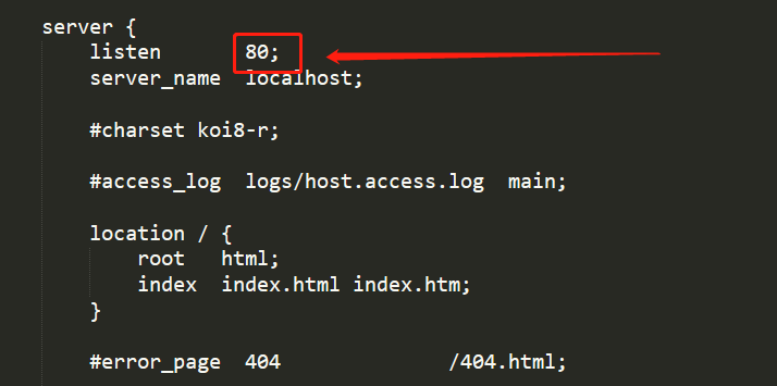 Nginx修改默认端口80