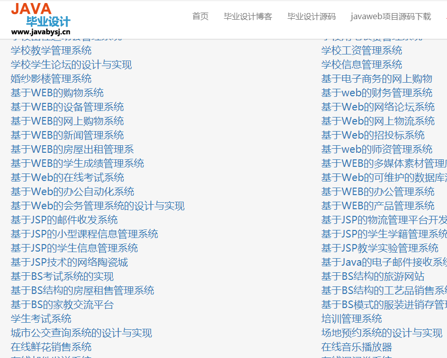 基於相關畢業設計論文下載基於WEB,基於java基於JSP